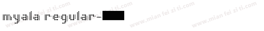 myala regular字体转换